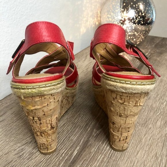 Steve Madden P-Malena in Red Leather, size 6.5 - Picture 5 of 8